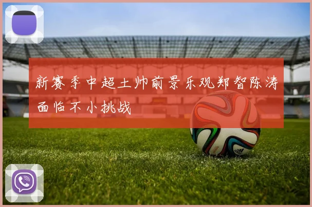 新赛季中超土帅前景乐观郑智陈涛面临不小挑战